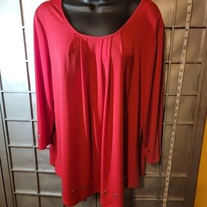 Notations red xl blouse